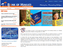Tablet Screenshot of bankofmakati.com.ph